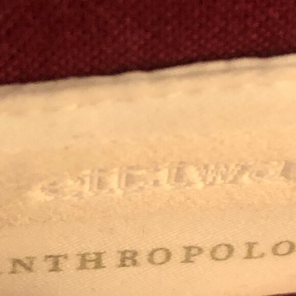 Ettwa Anthropologie Burgundy Floral Embroidered Boho Jacket Size L - Picture 8 of 13